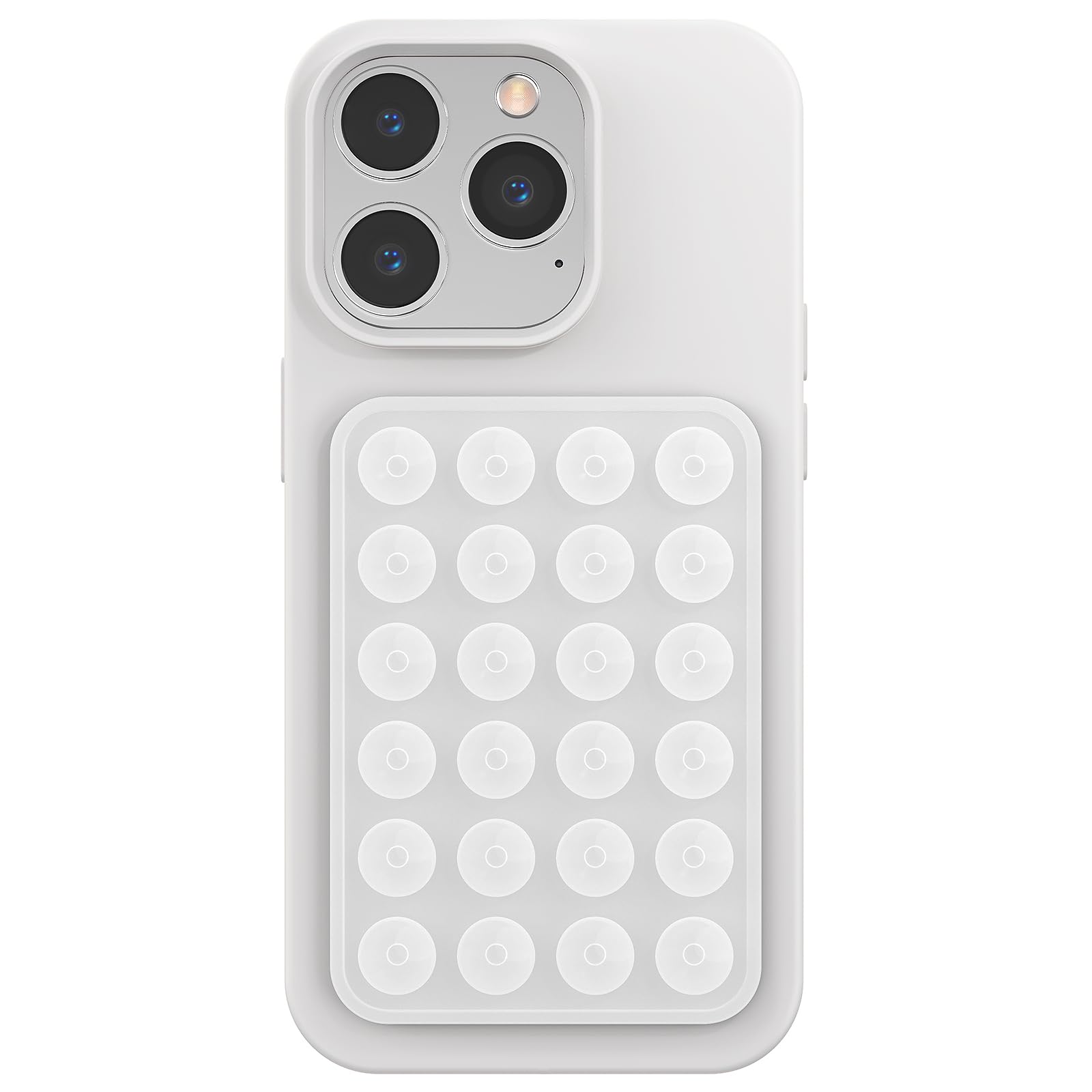 Silicone Phone Sticky Grip, Suction Phone Case Mount for iPhone and Android, Hands-Free Sticky Cell Phone Grip, Mobile Fidget Mirror Holder for Selfies and Videos