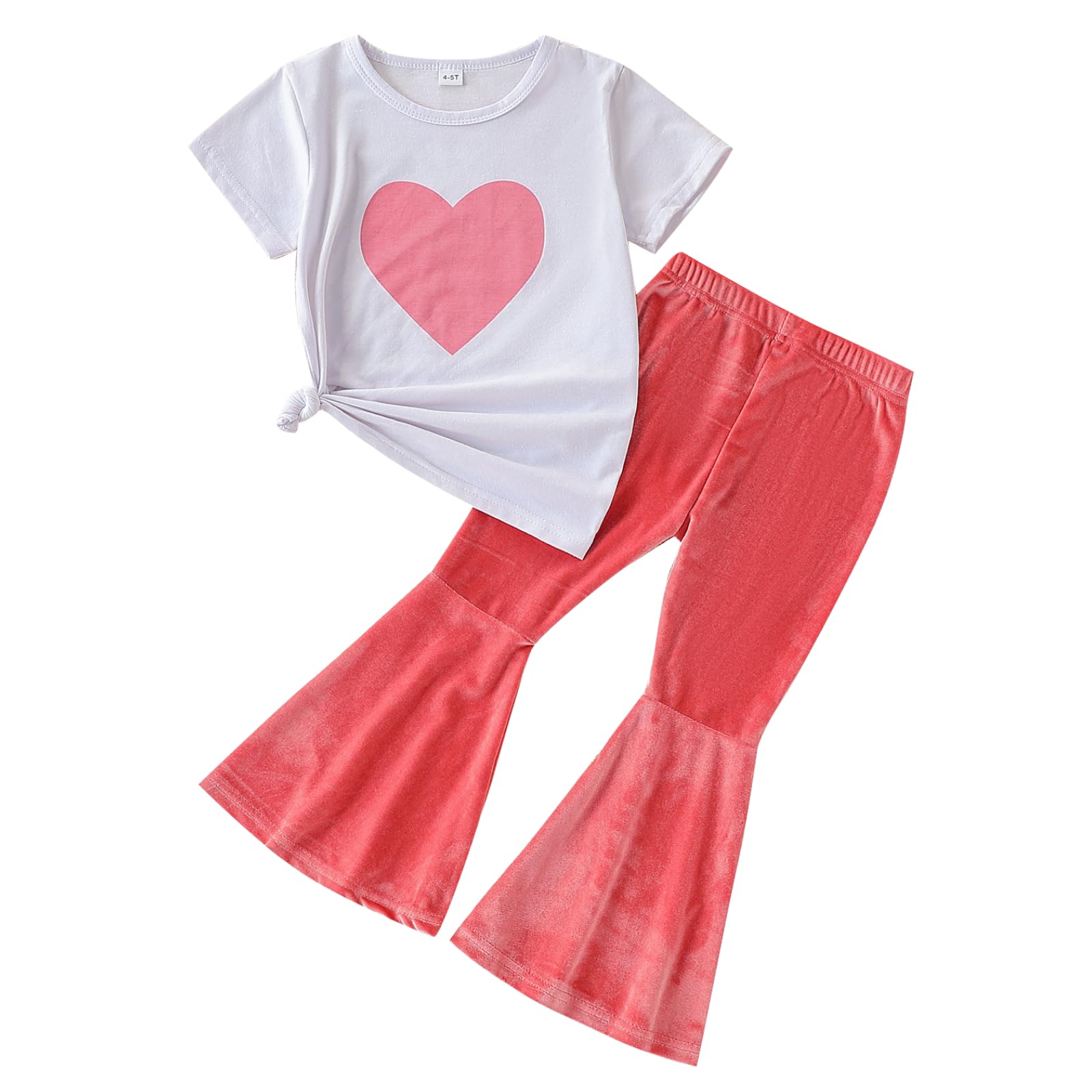 Azmxynol Girls Clothes 2 Piece Outfit Ribbed T-Shirt Top + Cargo Pants, Girls Fall Clothing Set, Sizes 5-16 Years-51