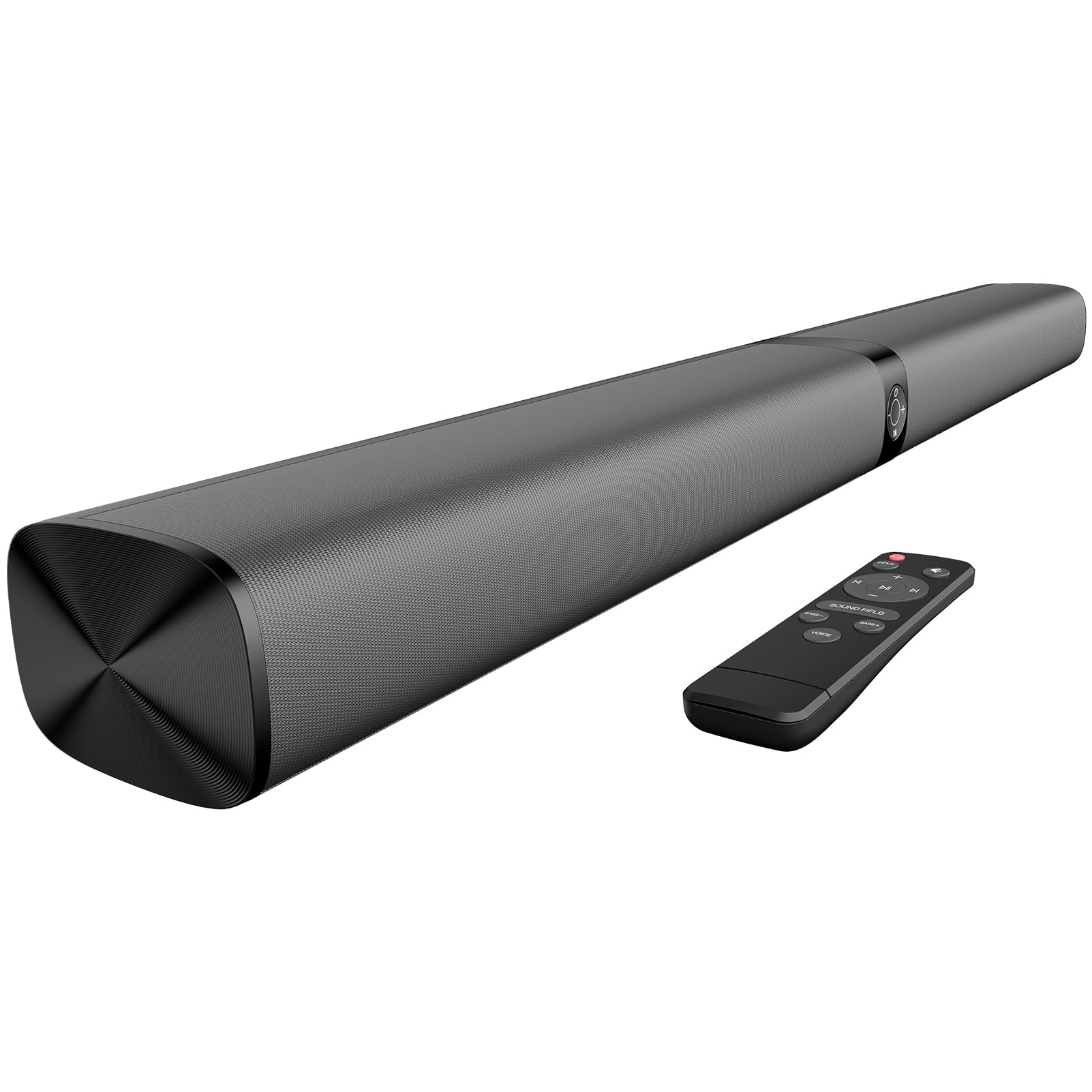 Sound Bar for Smart TV, Soundbar with Bluetooth/ARC/Opt/AUX Connect, Auto Volume Boost, 3 Equalizer Modes, 2 in 1 Detachable Soundbar for TV/PC/Gaming/Projectors