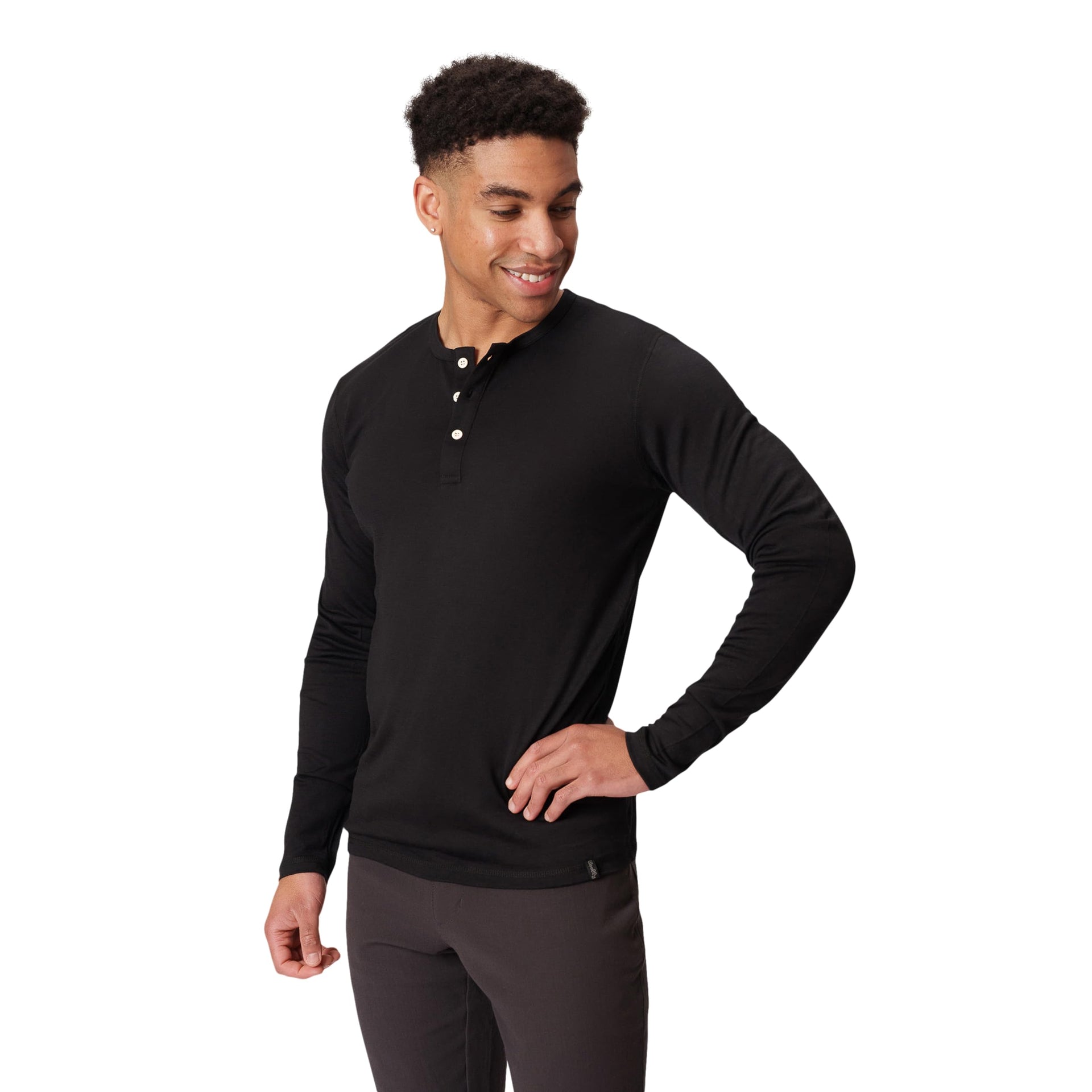 Men's Merino Henley by Woolly | RWS Certified | Super Soft, Classic Style, Seattle Designed