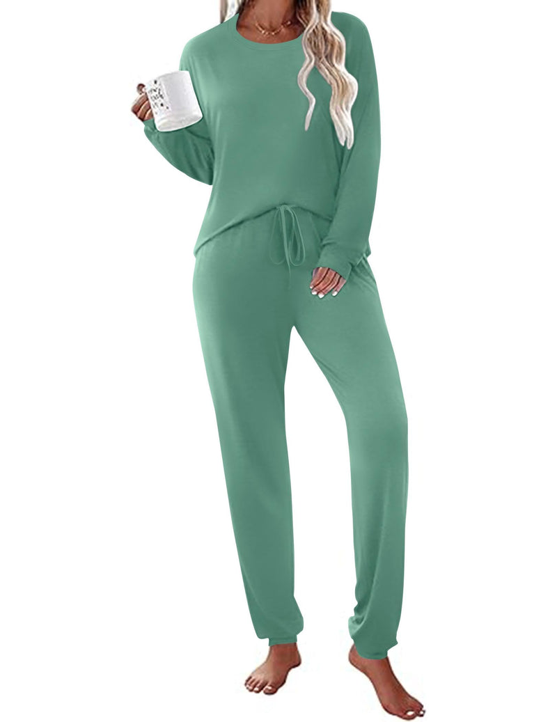 Ekouaer Womens Pajama Sets Long Sleeve Pjs Lounge Sets Joggers with Pockets