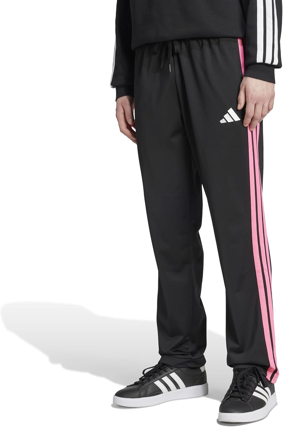 Adidas Mens 3-Stripes Tricot Open Hem Track Pants-14