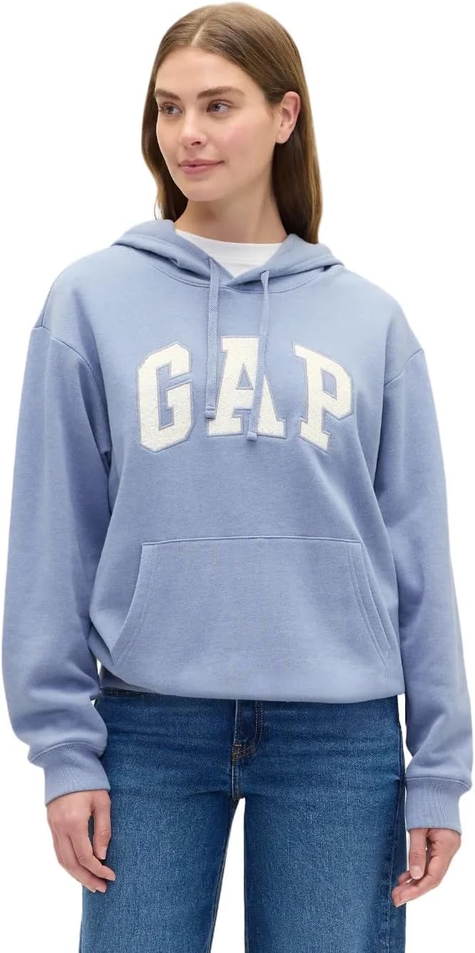 GAP Women's Logo Hoodie Hooded Pull-on Sweatshirt-48