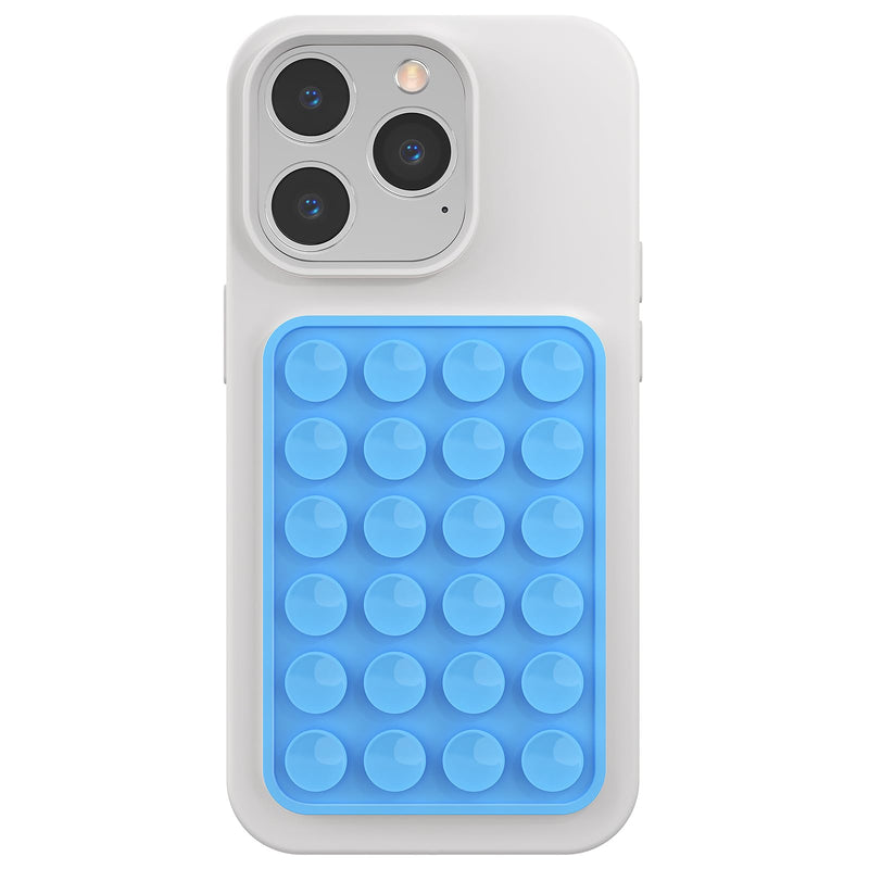Silicone Phone Sticky Grip, Suction Phone Case Mount for iPhone and Android, Hands-Free Sticky Cell Phone Grip, Mobile Fidget Mirror Holder for Selfies and Videos