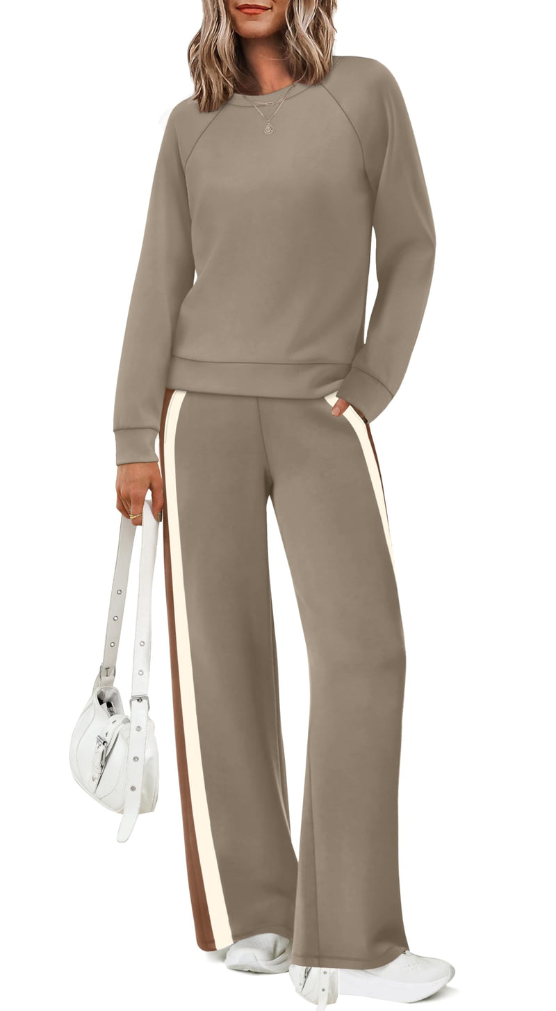 XIEERDUO 2 Piece Sets for Women Fall Fashion Must Have Teachers Airport Outfits 2025 Winter Clothing Lounge Sets Sweatsuits-47