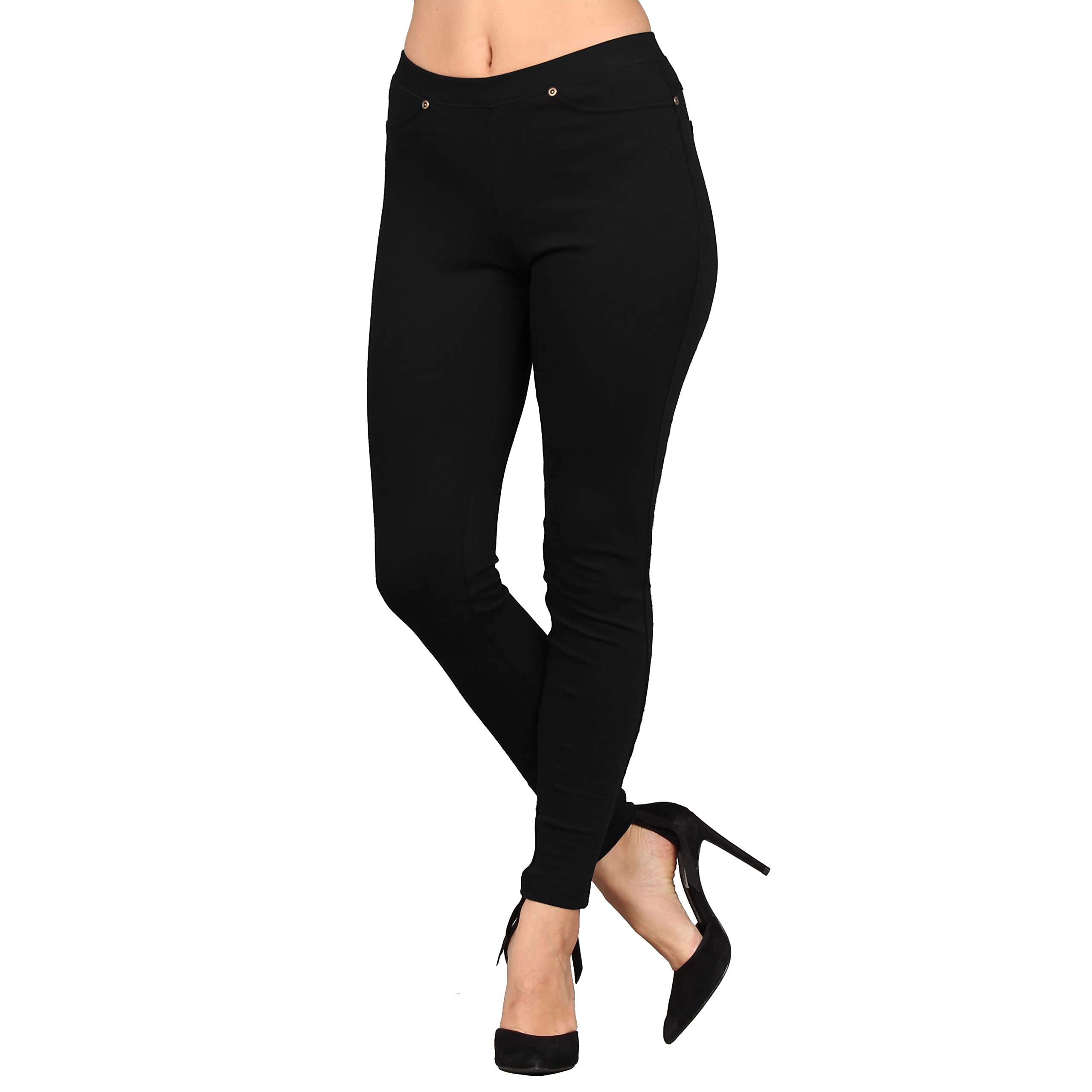 Lildy Women's Denim Jeggings, Stretchable Cotton Blend