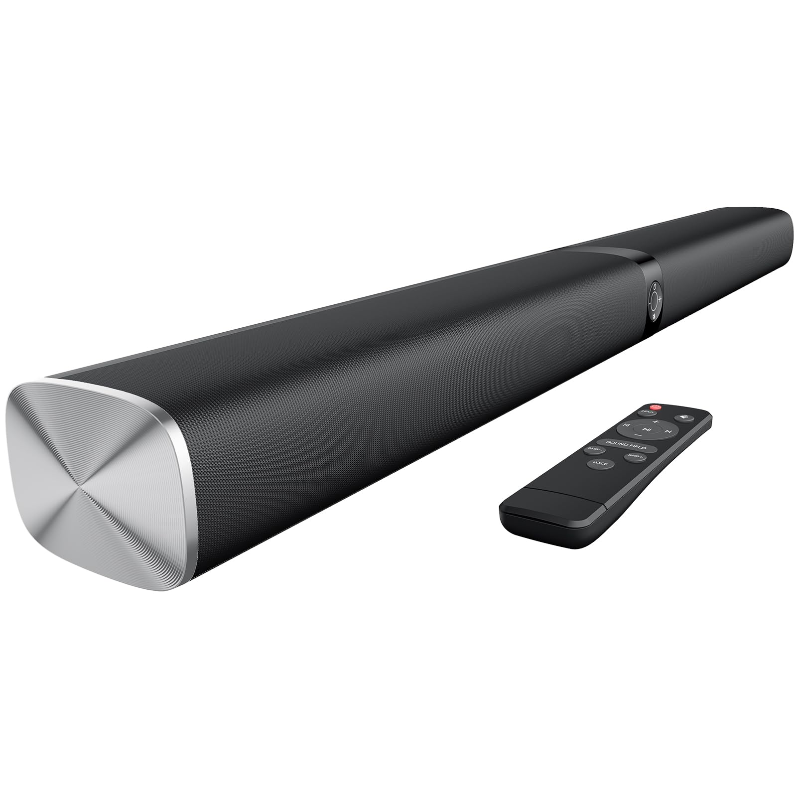 Sound Bar for Smart TV, Soundbar with Bluetooth/ARC/Opt/AUX Connect, Auto Volume Boost, 3 Equalizer Modes, 2 in 1 Detachable Soundbar for TV/PC/Gaming/Projectors