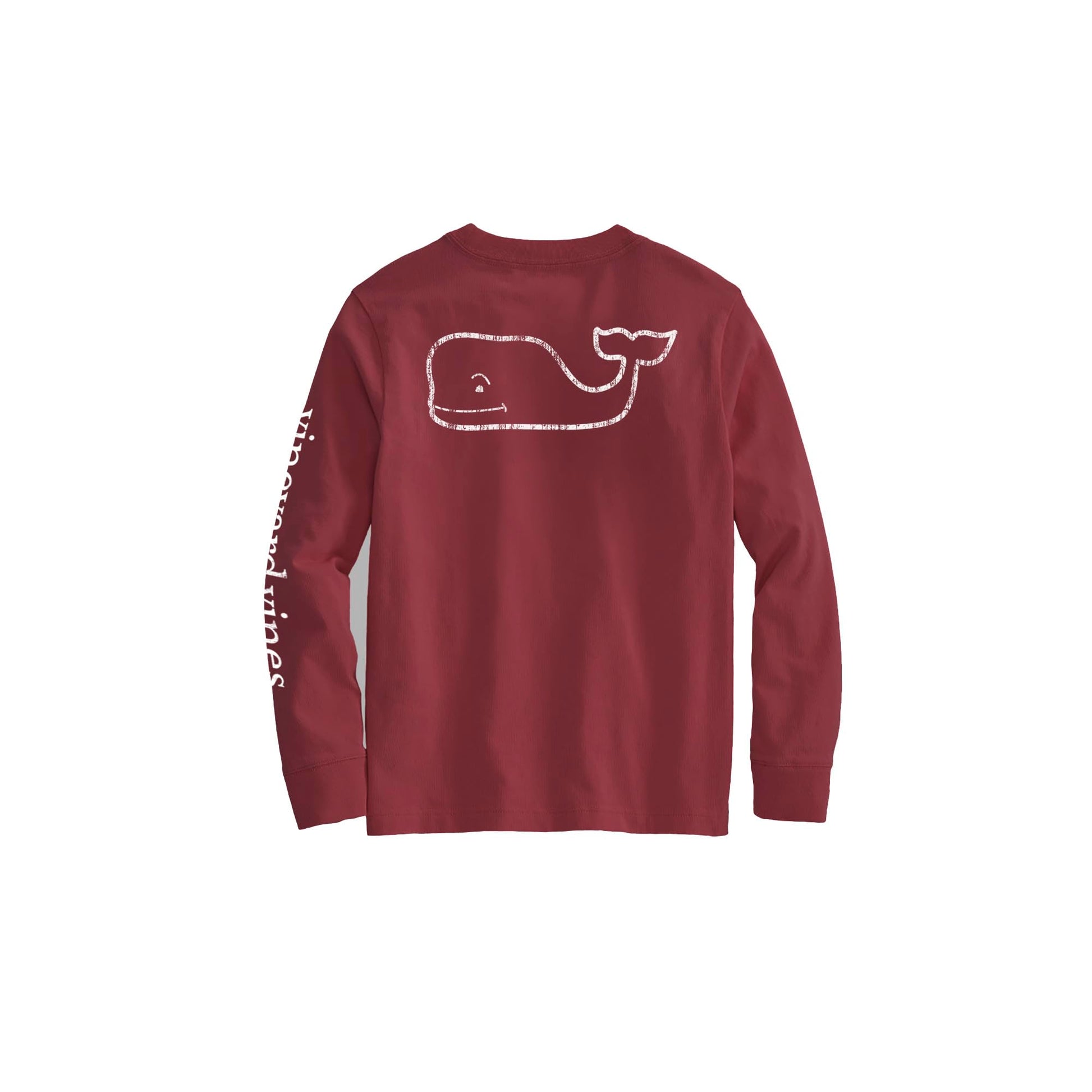 vineyard vines Boys Long Sleeve Vintage Whale Pocket T-Shirt