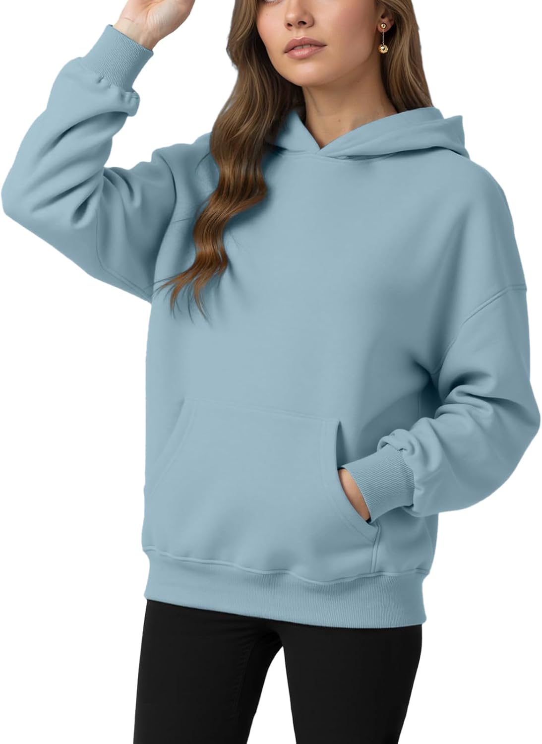 Womens Winter Fleece Hoodies Sweatshirts - Long Sleeve Pullover Sweaters With Pocket 2025 Fashion Outfits-44