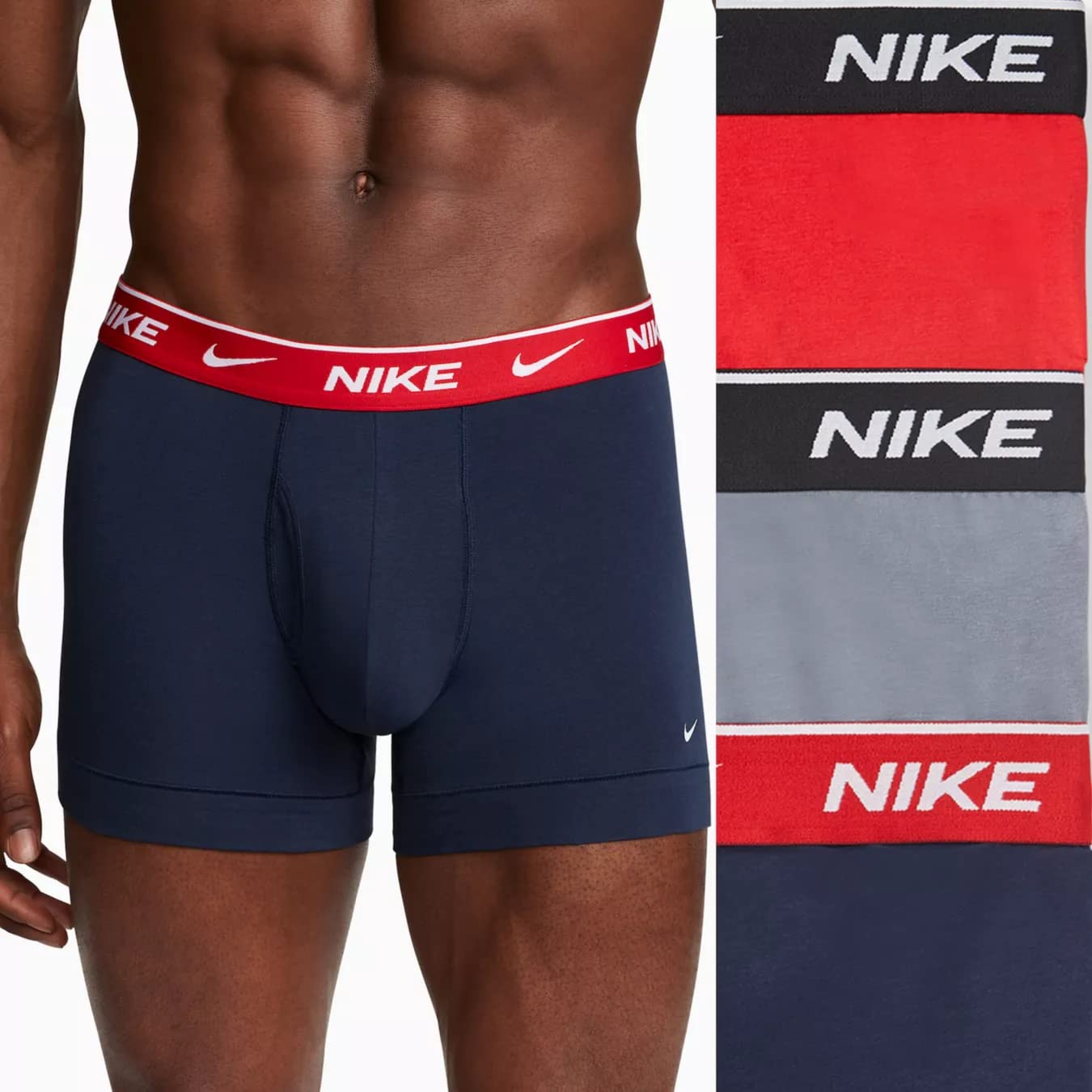 Nike Mens 3PK Dri-Fit Boxer Briefs-36