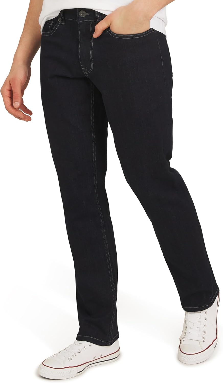 Quiksilver Men's 5 Pocket Straight Fit Stretch Waist Denim Jeans-27