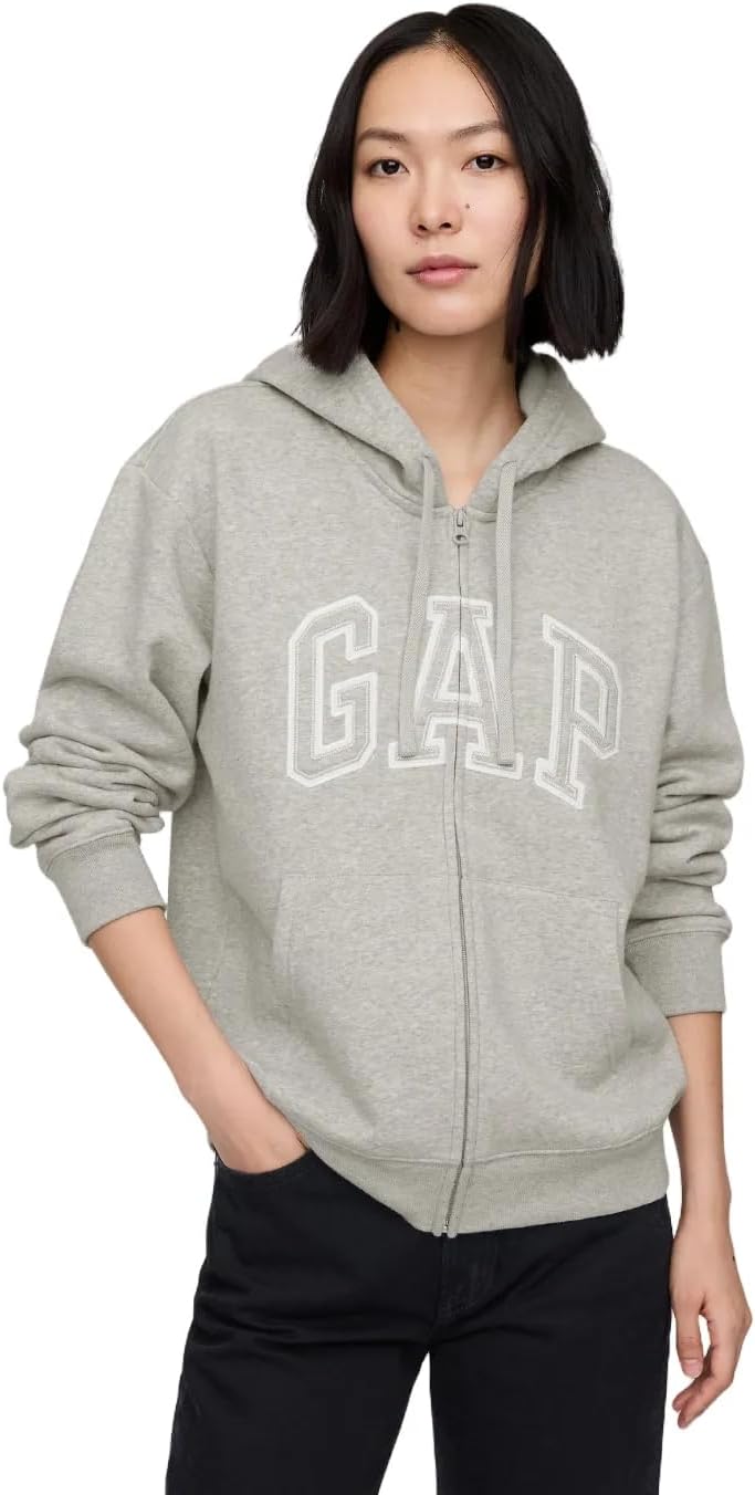 GAP womens Logo Hoodie Hooded Full Zip Sweatshirt-34