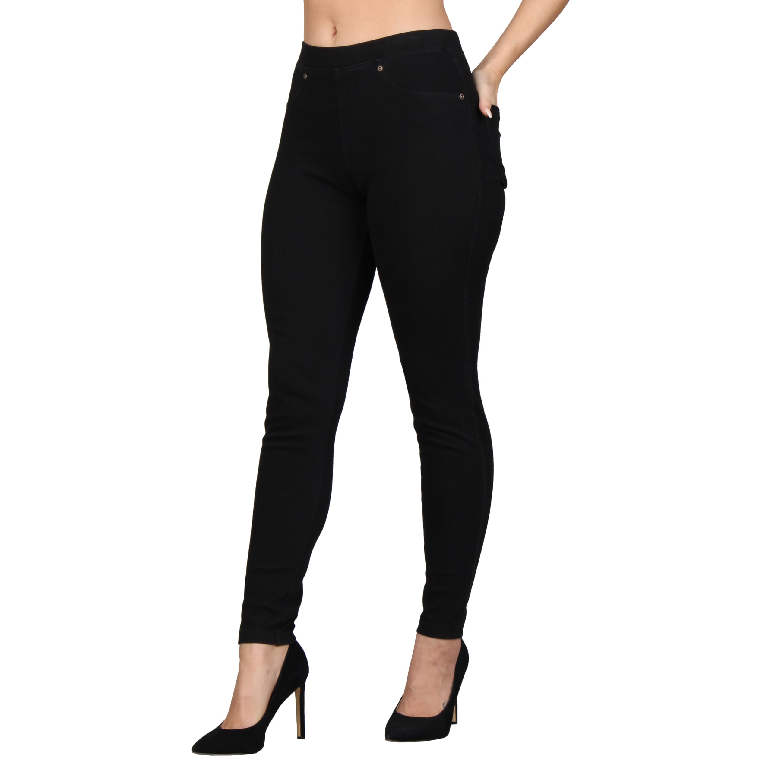 Lildy Women's Denim Jeggings, Stretchable Cotton Blend