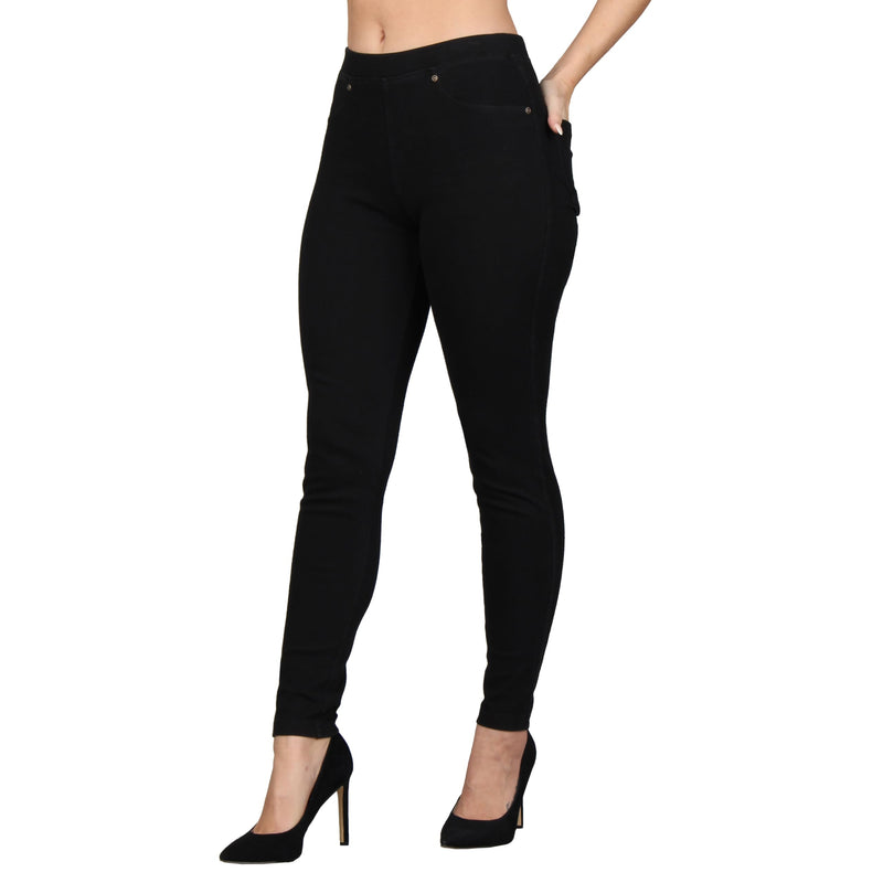 Lildy Women's Denim Jeggings, Stretchable Cotton Blend