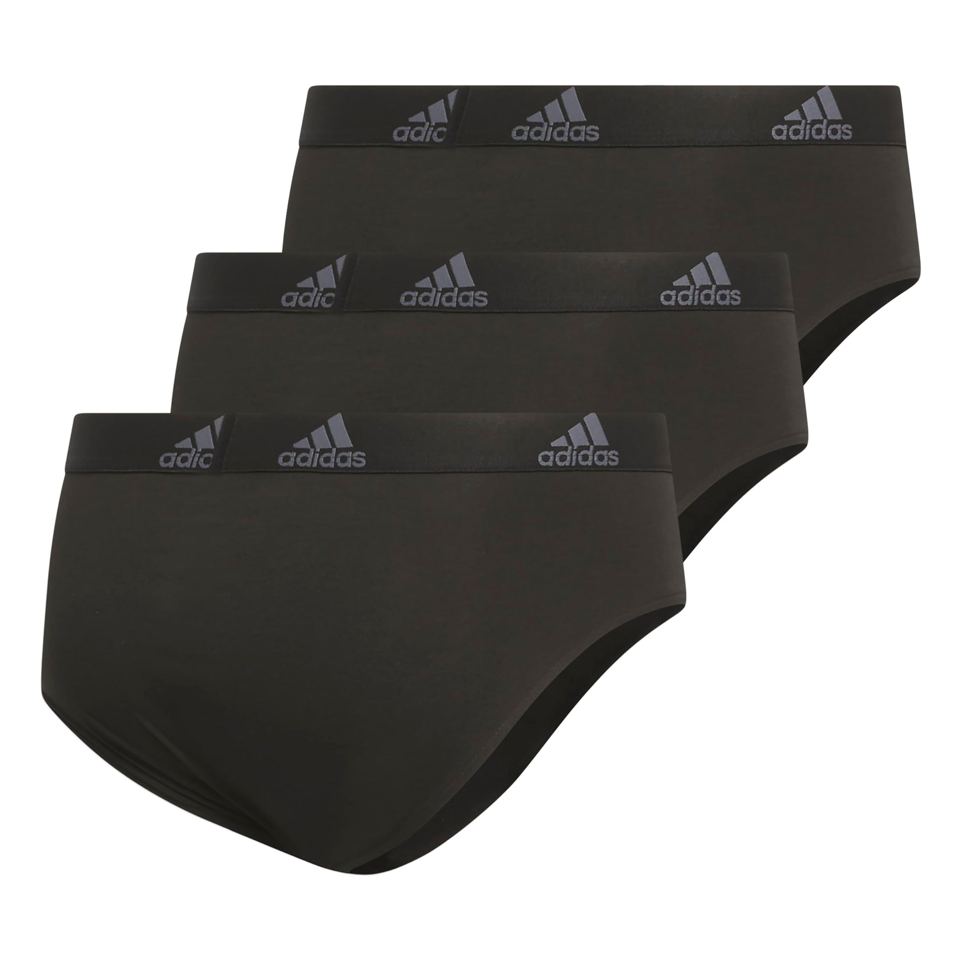adidas mens Performance Stretch Cotton Brief Underwear (3-pack) Designed for Active Comfort and All Day Wear.-43