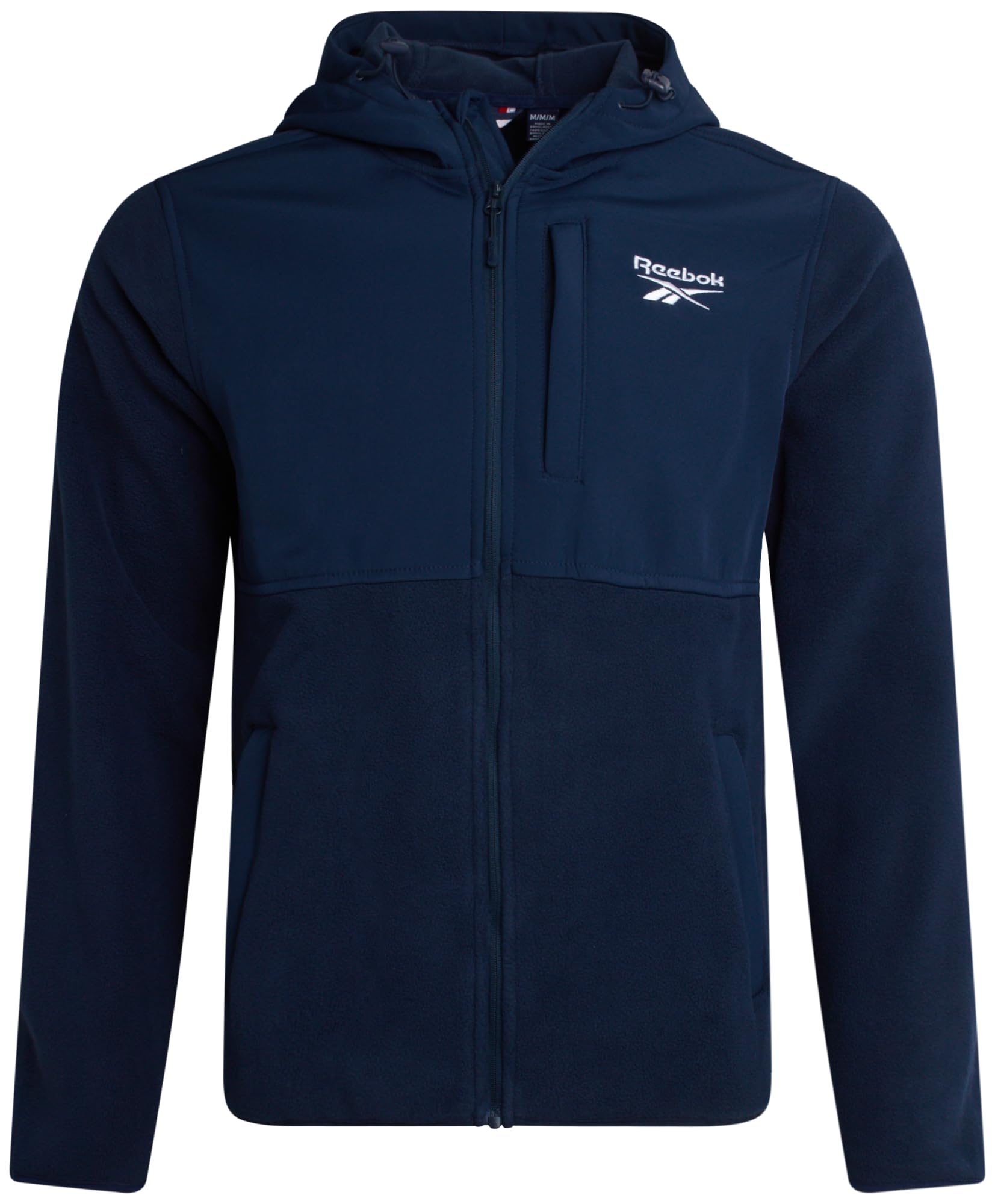 Reebok Mens Fleece Jacket - Lightweight Polar Fleece Zip Up Winter Jackets for Men - Gym Workout Running Outdoor Mens Jacket-2