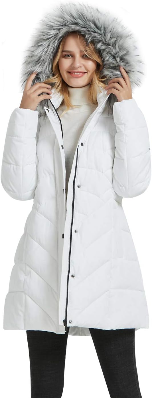 BINACL Women's Winter Warm Thicken Long Outwear Pockets Coat Parka Jacket XS-3XL-13