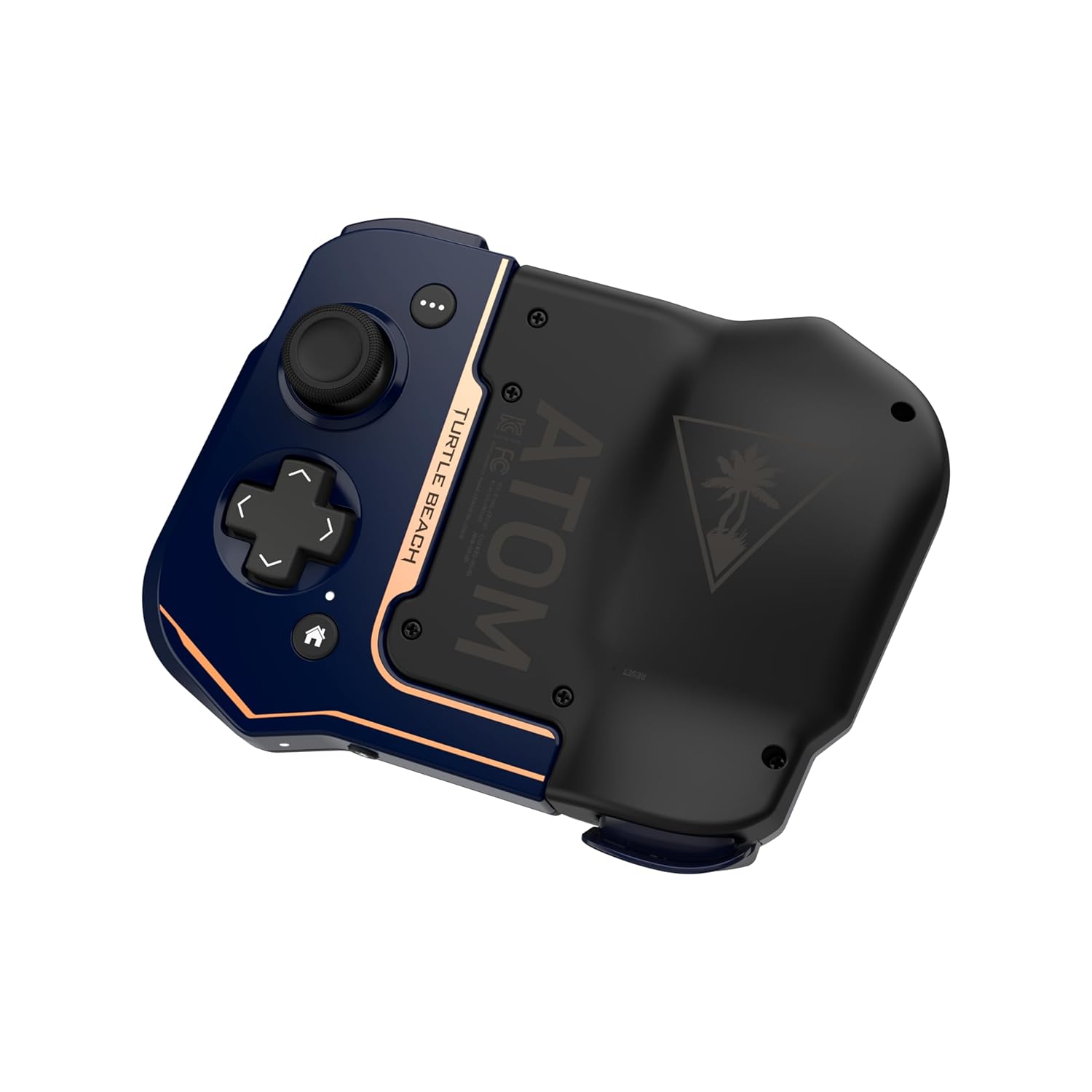 Turtle Beach Atom Mobile Game Controller with Bluetooth for Cloud Gaming on iPhone with Compact Shape, Console Style Controls & Low Latency Bluetooth – Cobalt Blue