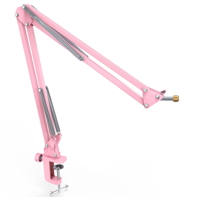 Microphone Arm Stand, FIFINE Suspension Boom Scissor Mic Stand with Heavy Duty Clamp, 3/8" to 5/8" Adapter, for Voice-over, Gaming, Recording, Studio, Home Office (CS1)