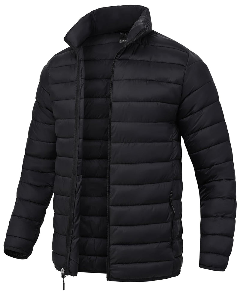 SPOSULEI Men Puffer Down Jacket Packable Lightweight Winter Jackets Coats Outdoor Waterproof Insulated Jackets-3