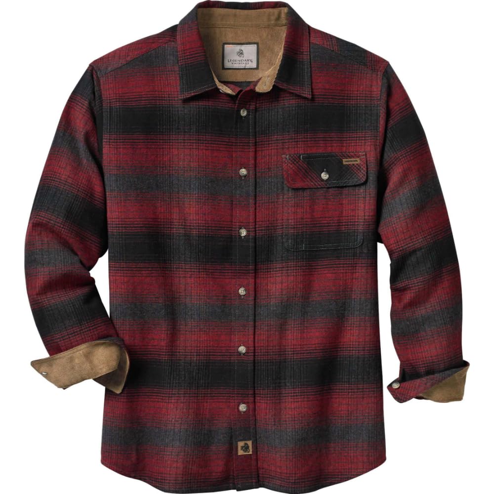 Legendary Whitetails Men's Flannel Shirt Long Sleeve Button Down 100% Cotton-62