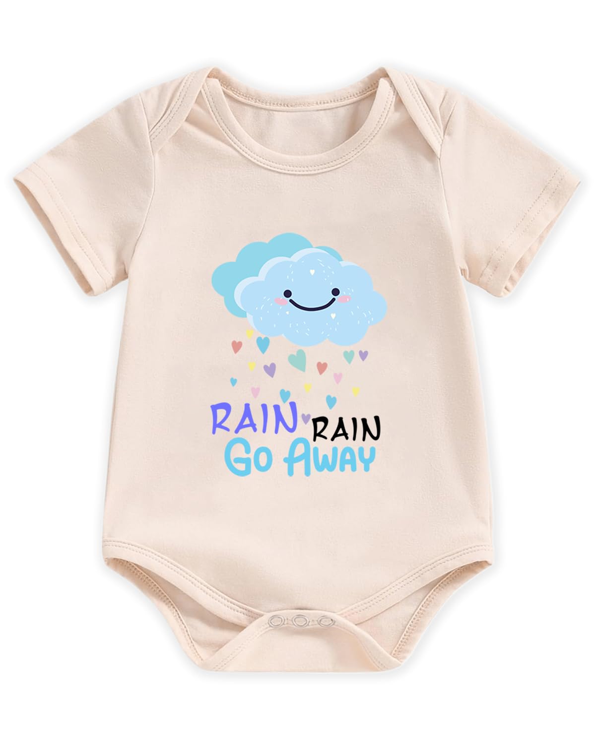 Honeypawpaw Newborn Infant Baby Boys Girls Bodysuit, Lap Shoulder Snap Closure Romper Reveal, Soft Cotton Announcement Gift-18