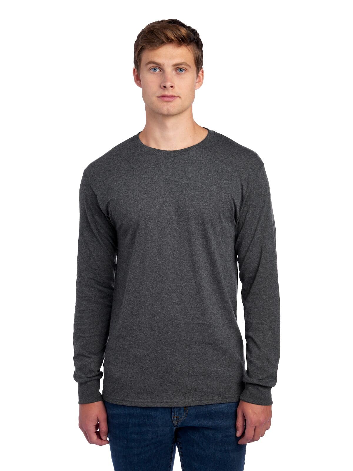 Jerzees Mens Dri-Power Cotton Blend Long Sleeve Tees, Moisture Wicking, Odor Protection, UPF 30+, Sizes S-3x-69