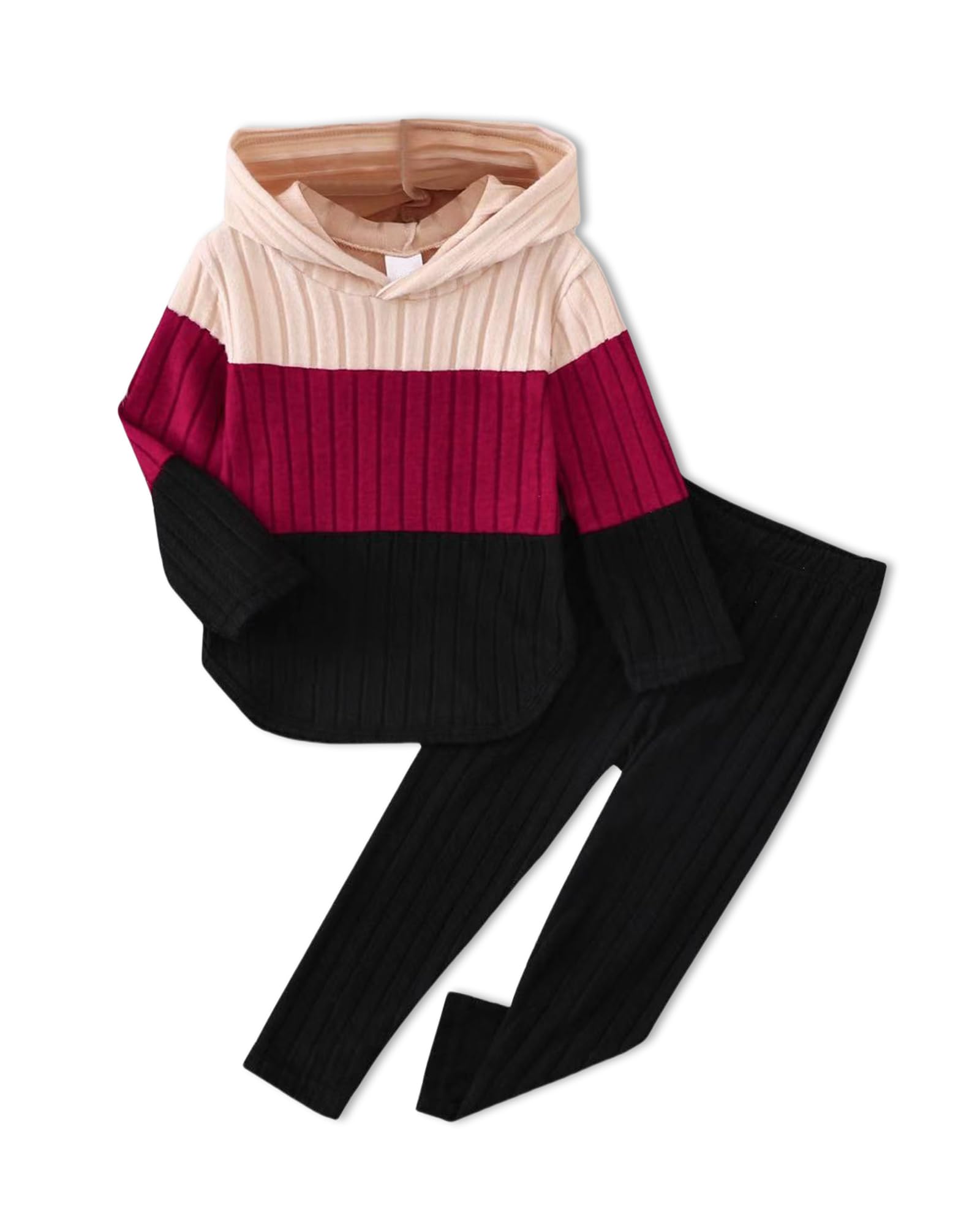 Girls Clothes Fall Girl Outfits 2Pcs Hoodie Pullover Sweatshirt+Pant+Leggings Winter Set for Size 4-8 Years Little Girls-46