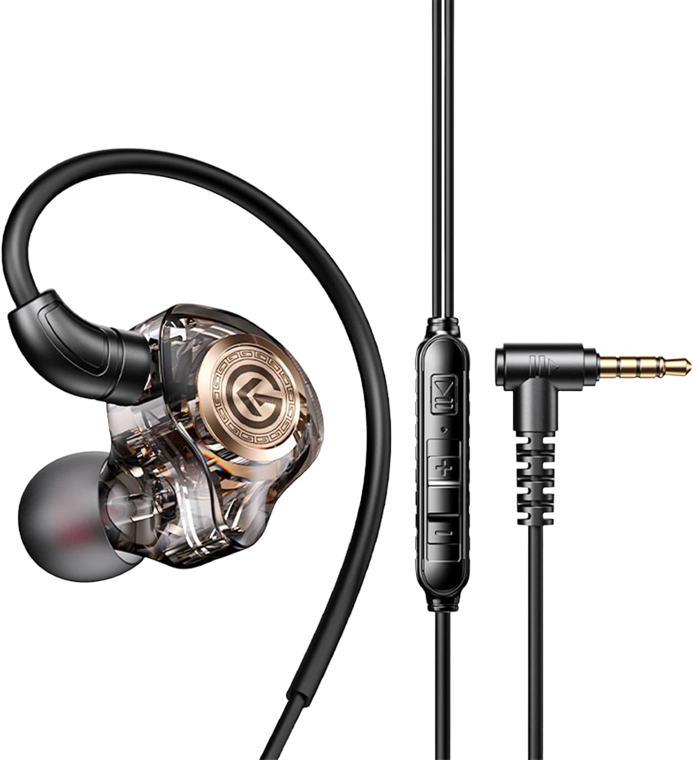 in Ear Gaming Earbuds with mic, 3.5mm & Type-C Dual Version, 10mm Driver for HiFi Sound, in-Line Control,Deep Bass,Noise Isolating Fit for Xbox,PC, Phone, Switch, PS5(3.5mm)