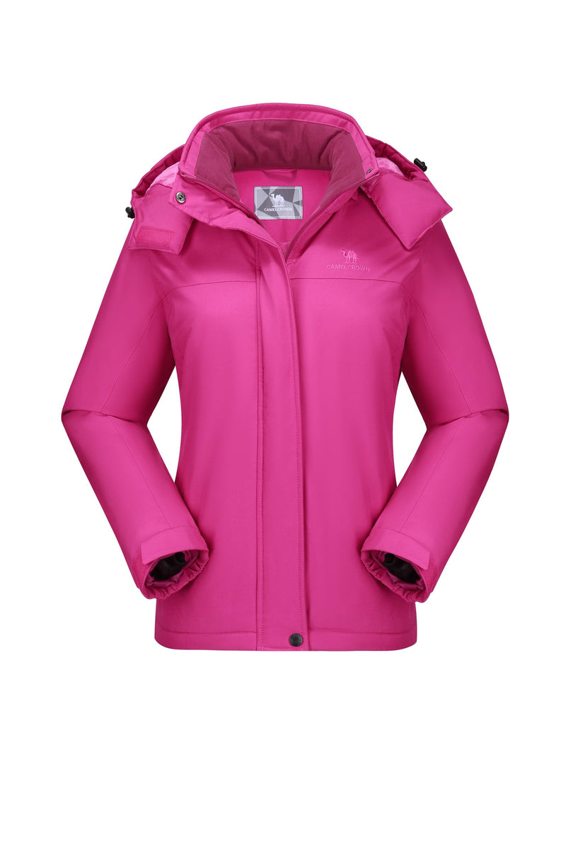 CAMEL CROWN Women's Ski Jacket Winter Snow Coat Warm Fleece Mountain Waterproof Female Jacket Snowboarding jackets-31