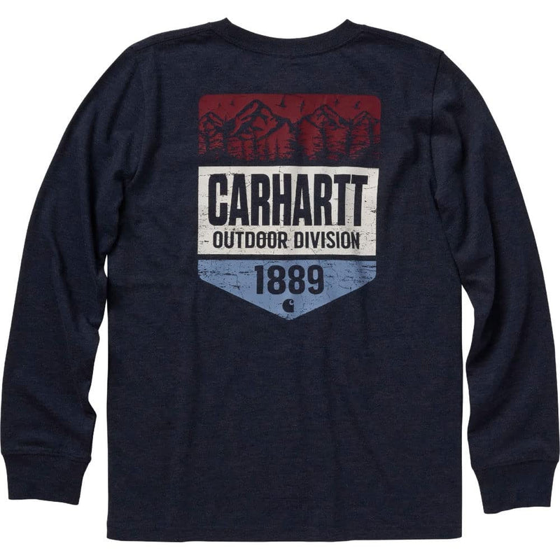 Carhartt Boys' Long-Sleeve Logo Sleeve Pocket T-Shirt