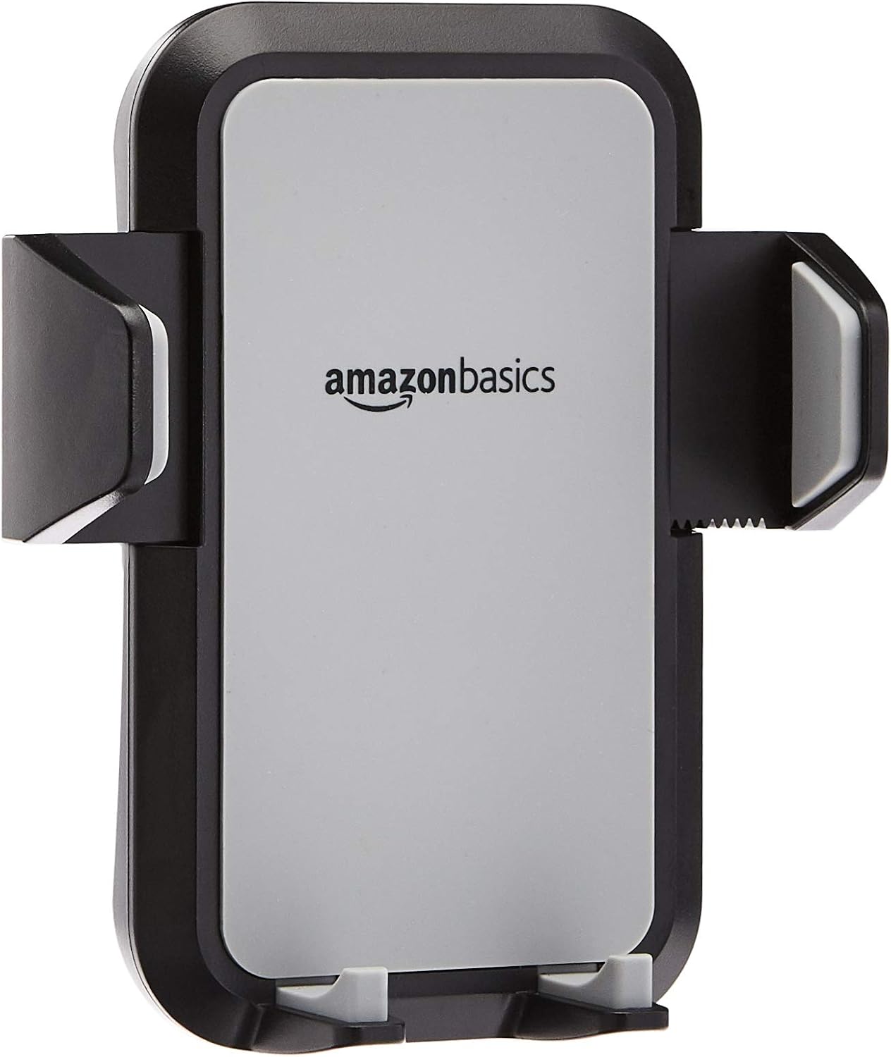Amazon Basics Universal Portable Smartphone Holder for Car, Air Vent Mount, 360° Rotation, Easy to Install, One-Handed Release, Adjustable and Secure, Grey