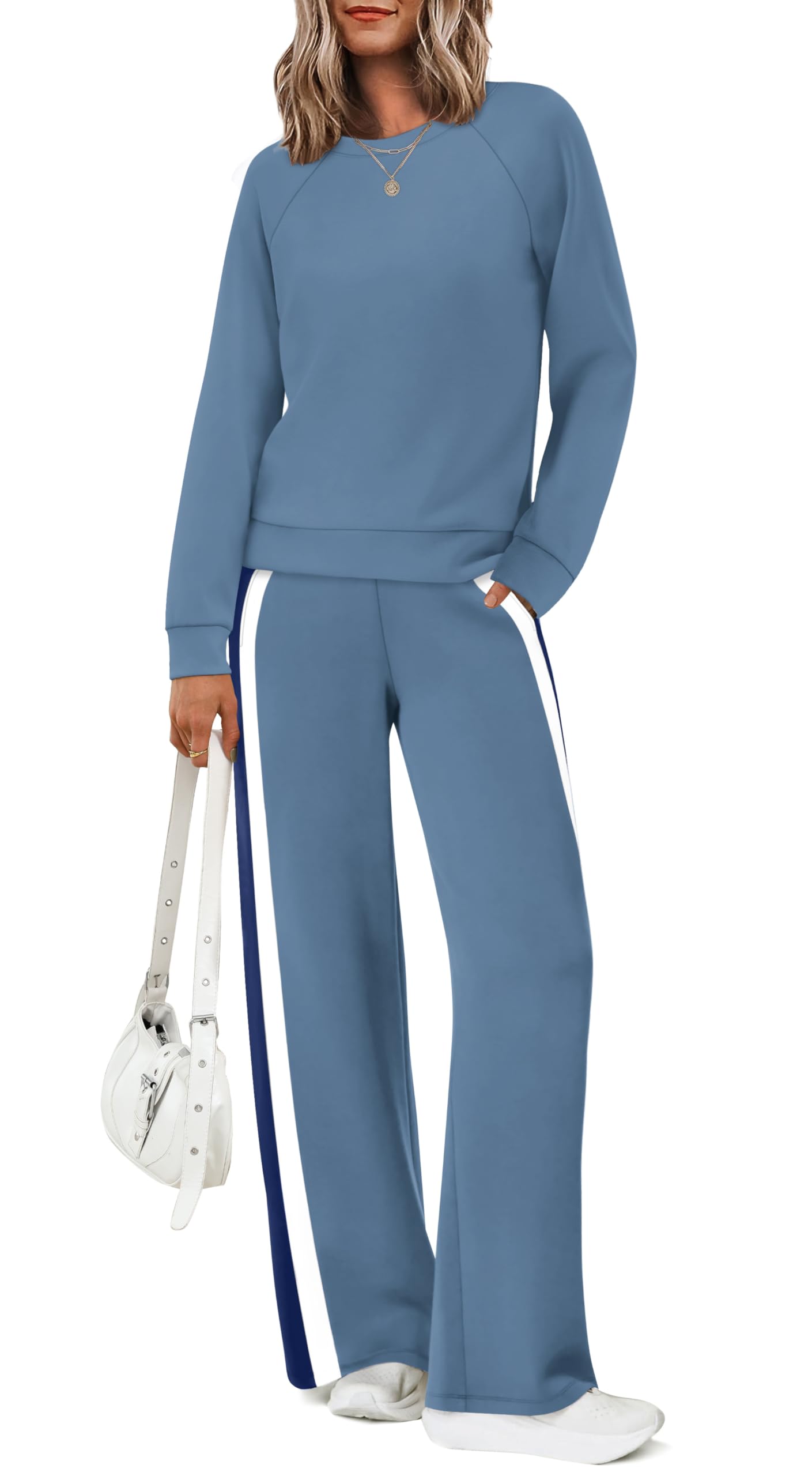 XIEERDUO 2 Piece Sets for Women Fall Fashion Must Have Teachers Airport Outfits 2025 Winter Clothing Lounge Sets Sweatsuits-50