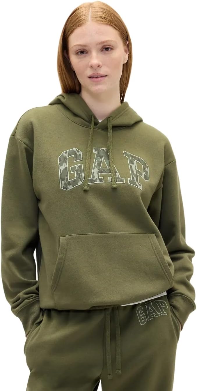 GAP Women's Logo Hoodie Hooded Pull-on Sweatshirt-75