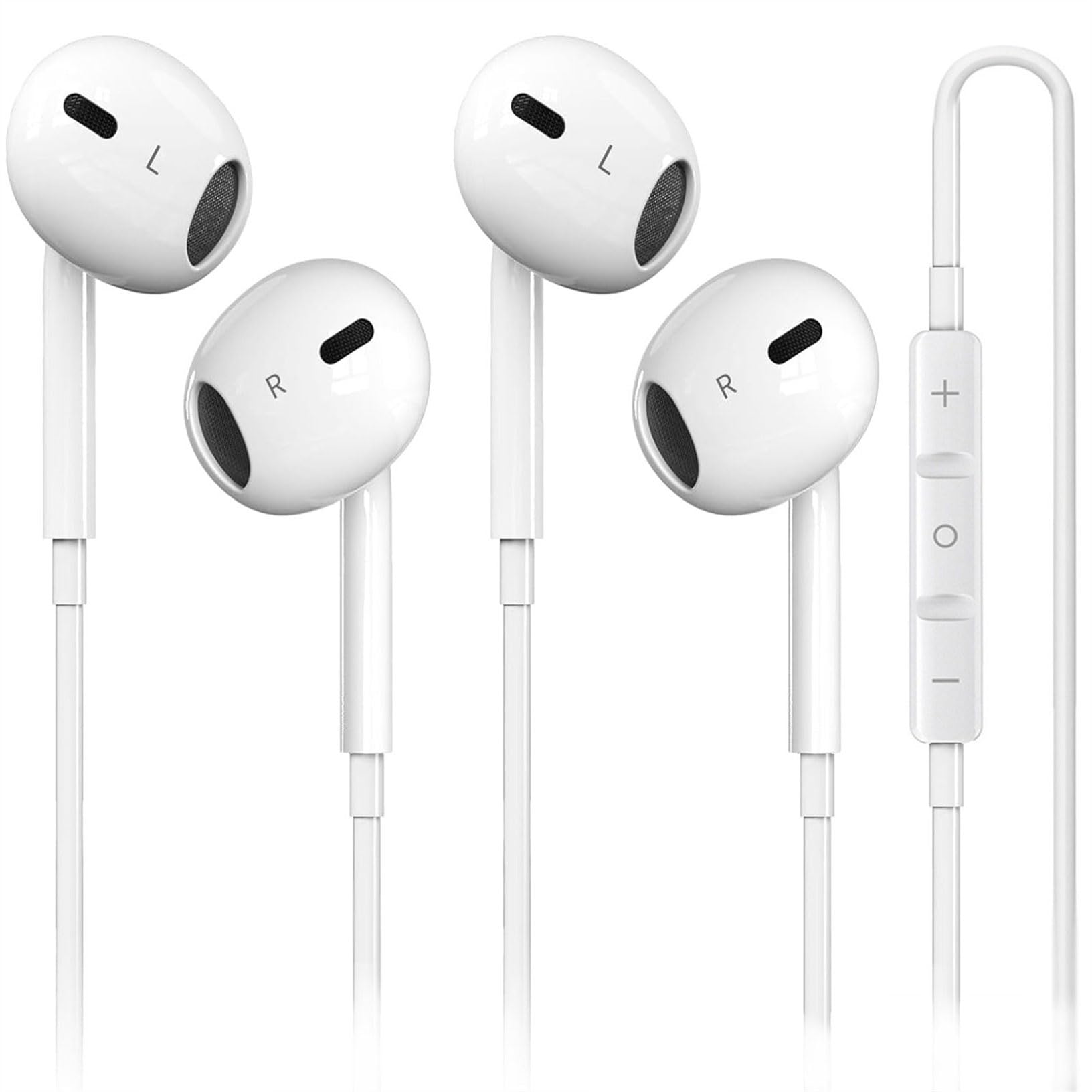 2 Pack-USB C Headphones for iPhone 17/16/15, Type C Earbuds Wired Earbuds with Microphone & Remote Control Noise Cancelling Earphones, Compatible with iPhone 17/16/15 Pro Max, iPad, Most USB C Jack