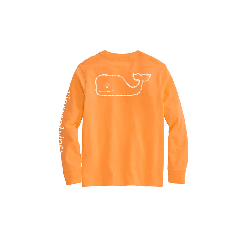 vineyard vines Boys Long Sleeve Vintage Whale Pocket T-Shirt