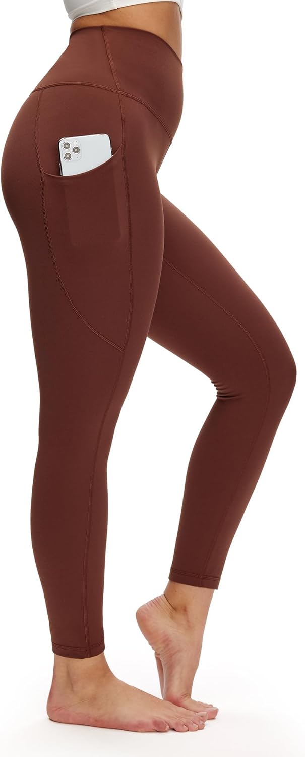 NANJI High Waisted Leggings with Pockets for Women - Buttery Soft, Stretch Yoga Pants, Squat Proof Casual Workout Leggings