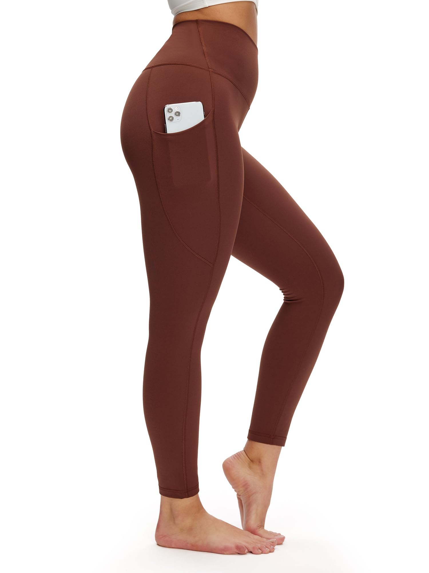 NANJI High Waisted Leggings with Pockets for Women - Buttery Soft, Stretch Yoga Pants, Squat Proof Casual Workout Leggings