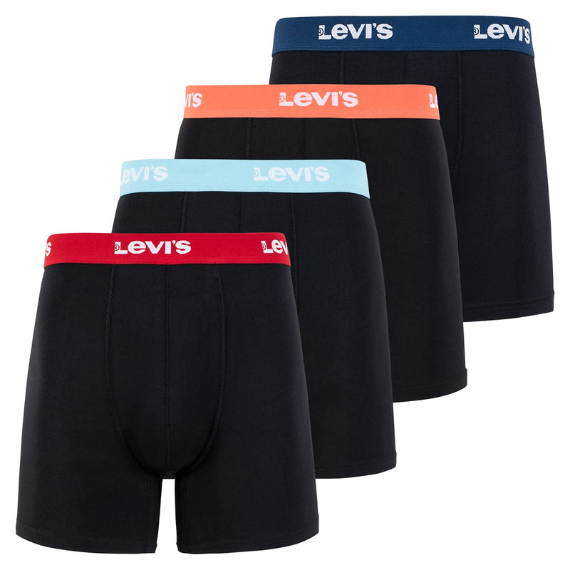 Levi's Mens Underwear Microfiber Boxer Brief for Men Ultra Soft 4 Pack-24