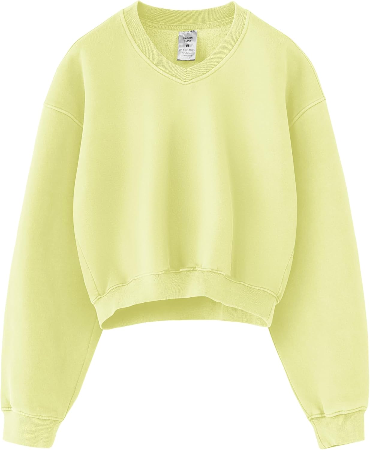 Hatant Sweatshirt for Women Acid Wash Athletic Hoodie Heritage Fleece V-neck Long Sleeve Hoodie Fleece Women Sweatshirt-59