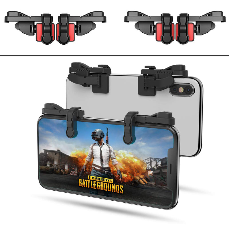 【1 Pair】 Z108 Mobile Gaming Controller Compatible with PUBG Mobile/Fortnitee Mobile/Call of Duty Mobile, Sensitive Shoot and Aim Trigger L1R1 Compatible with Android & iPhone