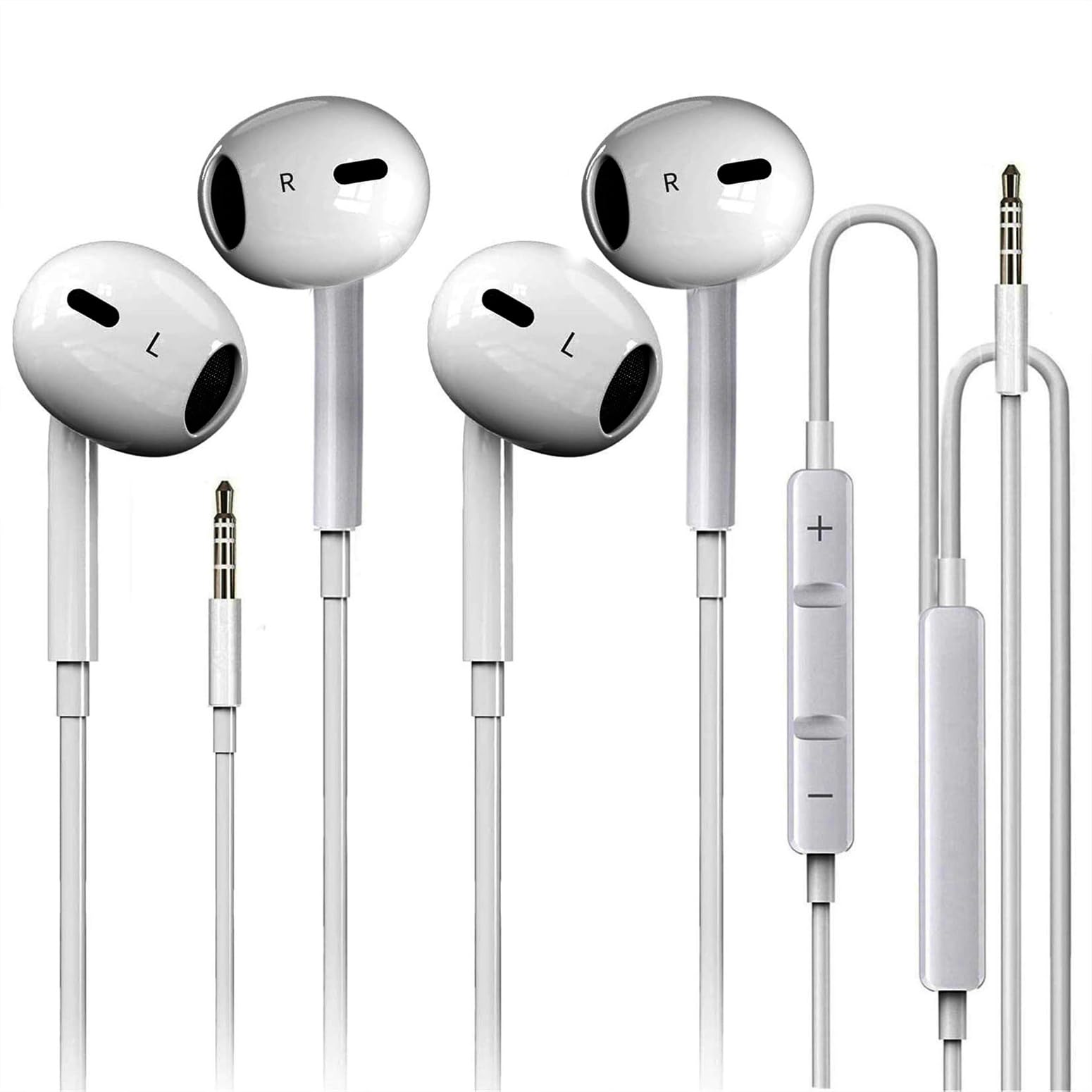 2 Pack-USB C Headphones for iPhone 17/16/15, Type C Earbuds Wired Earbuds with Microphone & Remote Control Noise Cancelling Earphones, Compatible with iPhone 17/16/15 Pro Max, iPad, Most USB C Jack