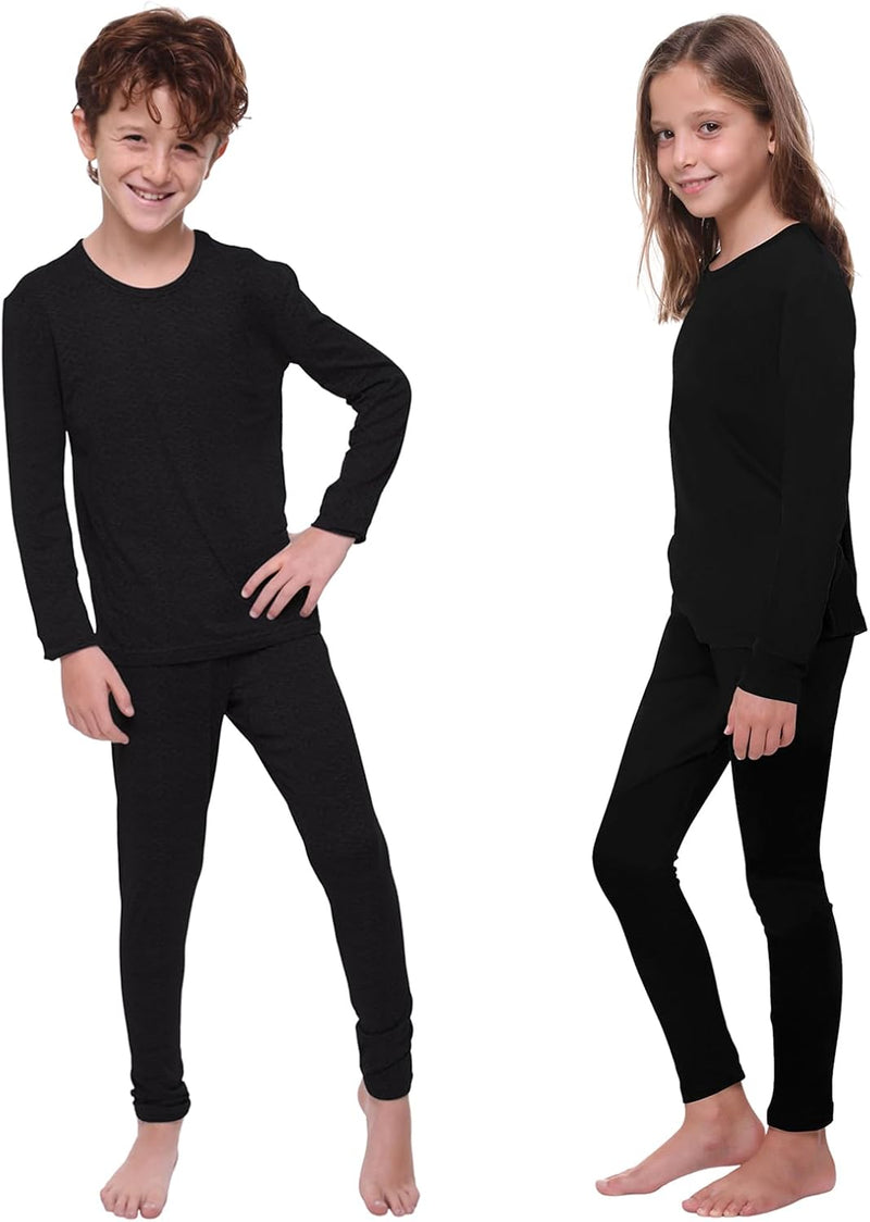 Ultra Dry Thermal Underwear For Kids Long Johns Fleece Lined Leggings And Shirt Boy And Girl Unisex Underwear Base Layer