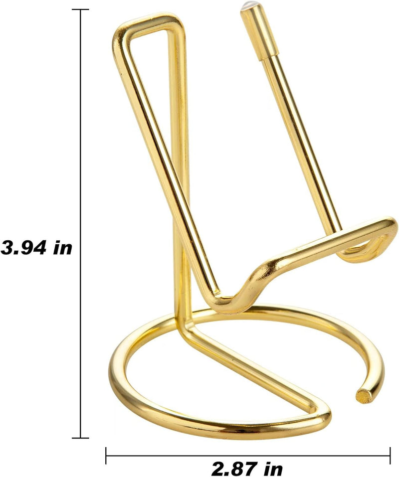 Cell Phone Stand for Desk, Cute Metal Gold Cell Phone Stand Holder Desk Accessories, Compatible with All Mobile Phones, iPhone, iPad