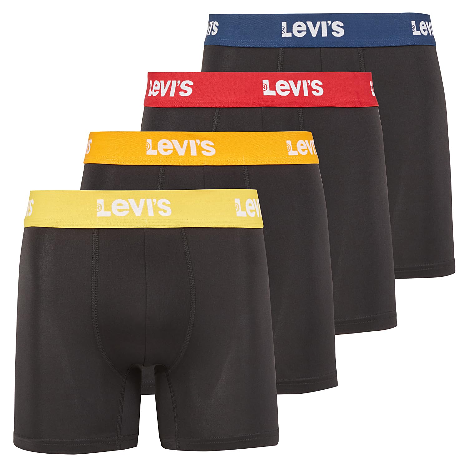 Levi's Mens Underwear Microfiber Boxer Brief for Men Ultra Soft 4 Pack-15
