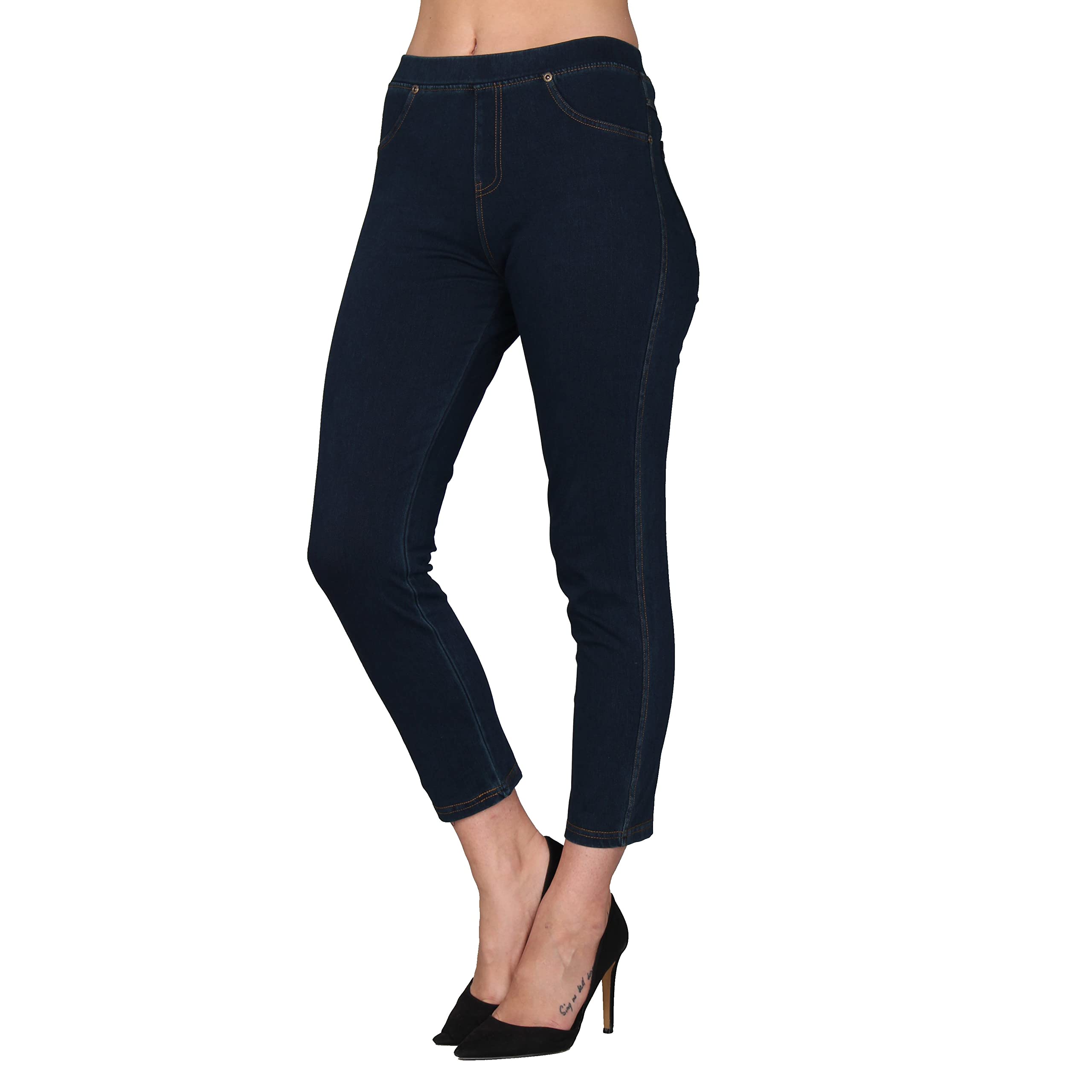 Lildy Women's Denim Jeggings, Stretchable Cotton Blend