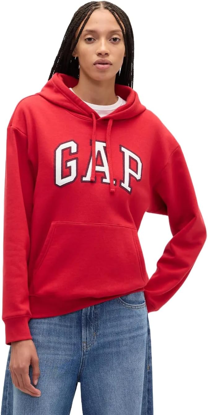 GAP Women's Logo Hoodie Hooded Pull-on Sweatshirt-76