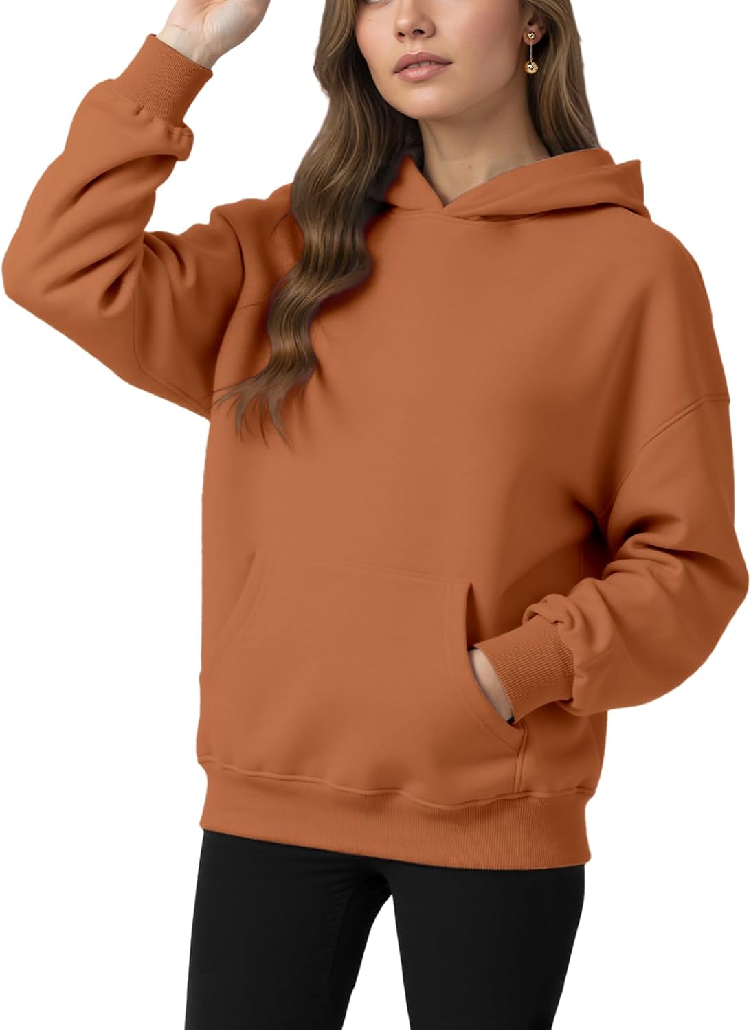Womens Winter Fleece Hoodies Sweatshirts - Long Sleeve Pullover Sweaters With Pocket 2025 Fashion Outfits-64
