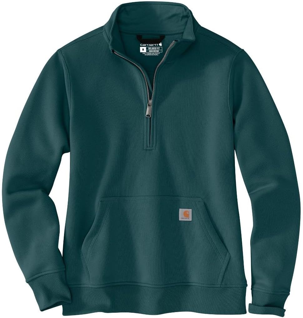Carhartt Women's Relaxed Fit Midweight Quarter-Zip Mock-Neck Sweatshirt-10