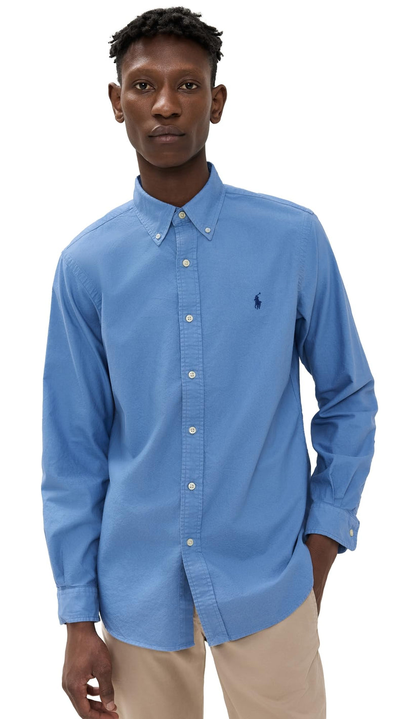 POLO RALPH LAUREN Men's Classic Oxford Long Sleeve Sport Shirt-77